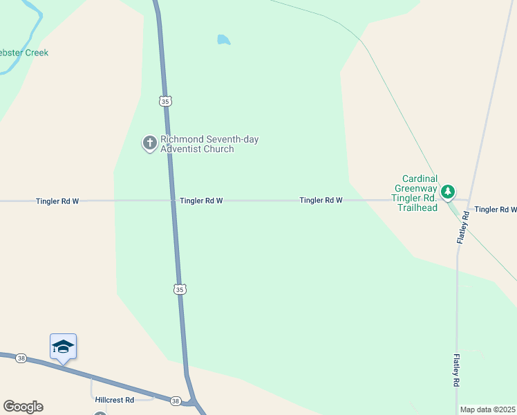map of restaurants, bars, coffee shops, grocery stores, and more near 2742 Tingler Road West in Richmond