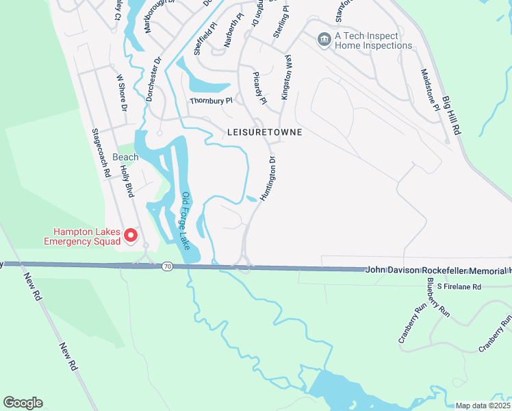 map of restaurants, bars, coffee shops, grocery stores, and more near 23 Huntington Drive in Southampton Township