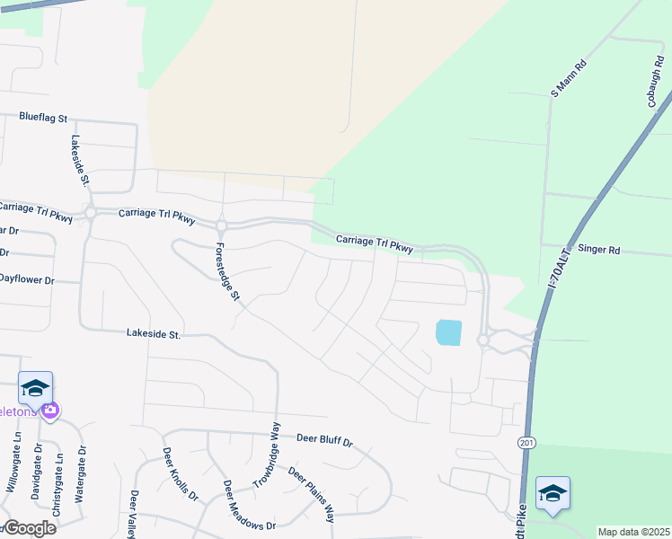 map of restaurants, bars, coffee shops, grocery stores, and more near 2469 Sunset Maple Drive in Tipp City