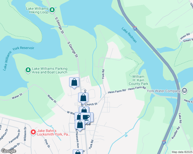 map of restaurants, bars, coffee shops, grocery stores, and more near 230 Creekwood Drive in Jacobus