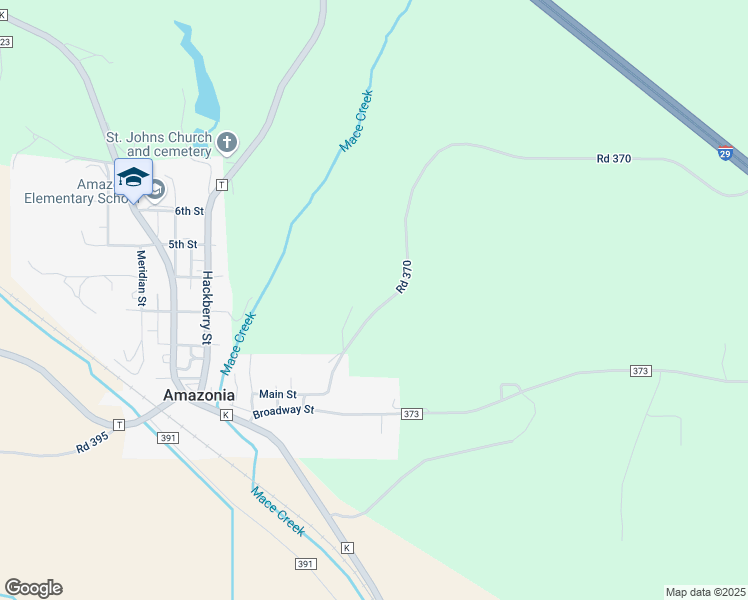 map of restaurants, bars, coffee shops, grocery stores, and more near Main in Amazonia