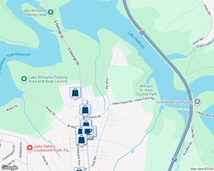 map of restaurants, bars, coffee shops, grocery stores, and more near 217 Creekwood Drive in Jacobus