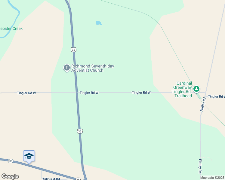map of restaurants, bars, coffee shops, grocery stores, and more near 2742 Tingler Road West in Richmond