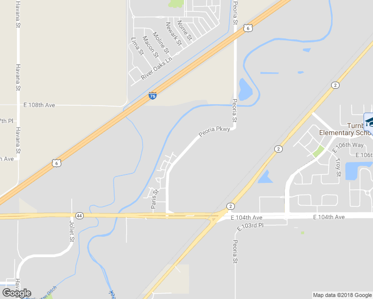 map of restaurants, bars, coffee shops, grocery stores, and more near Peoria Pkwy in Commerce City