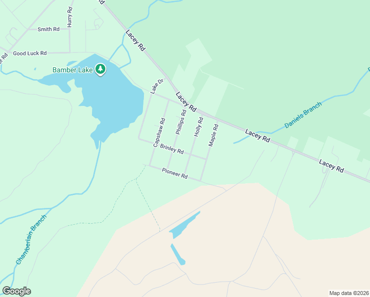 map of restaurants, bars, coffee shops, grocery stores, and more near 2336 Holly Road in Lacey Township