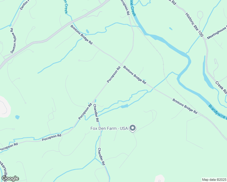 map of restaurants, bars, coffee shops, grocery stores, and more near 1500 Pocopson Road in West Chester