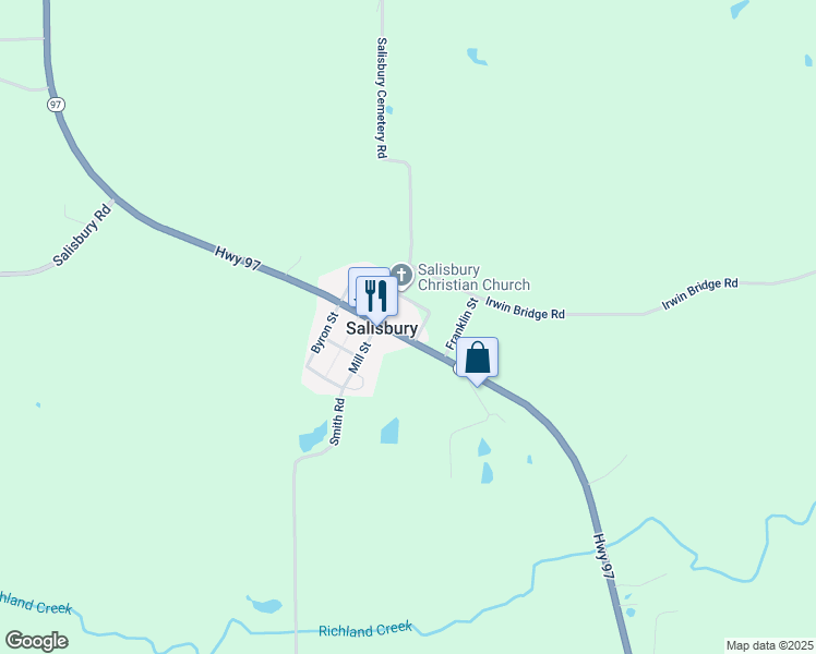 map of restaurants, bars, coffee shops, grocery stores, and more near in Salisbury