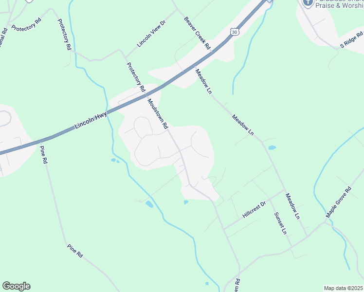 map of restaurants, bars, coffee shops, grocery stores, and more near 7491 Meadowlark Lane in Abbottstown