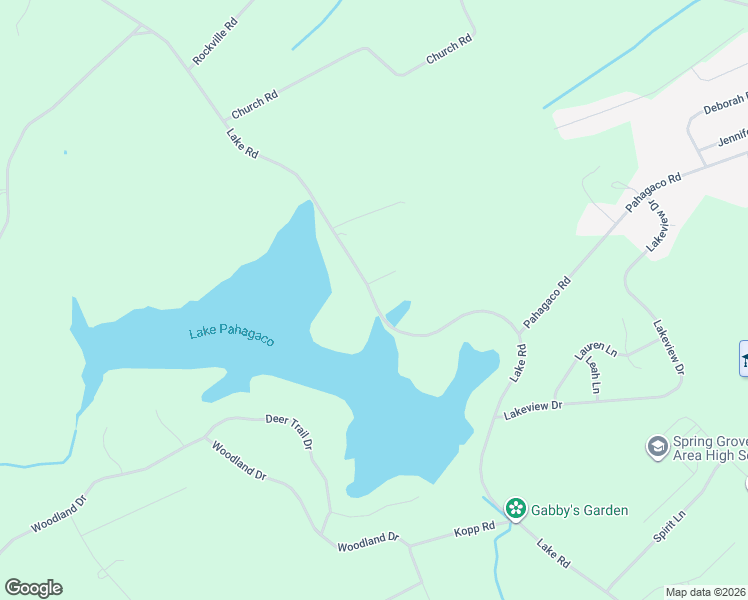 map of restaurants, bars, coffee shops, grocery stores, and more near 1243 Lake Road in Spring Grove