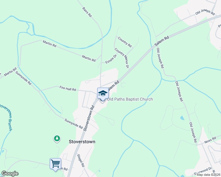 map of restaurants, bars, coffee shops, grocery stores, and more near 4500 Cherry Lane in Yorkana