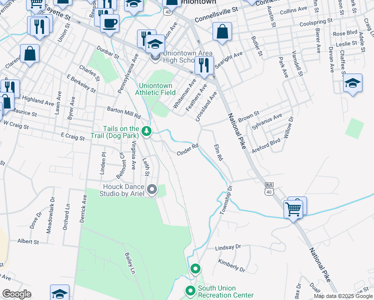 Cinder Road, East Uniontown PA Walk Score