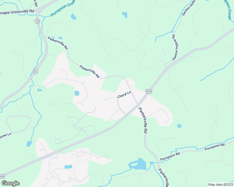 map of restaurants, bars, coffee shops, grocery stores, and more near 1604 Cheryl Lane in Kennett Square
