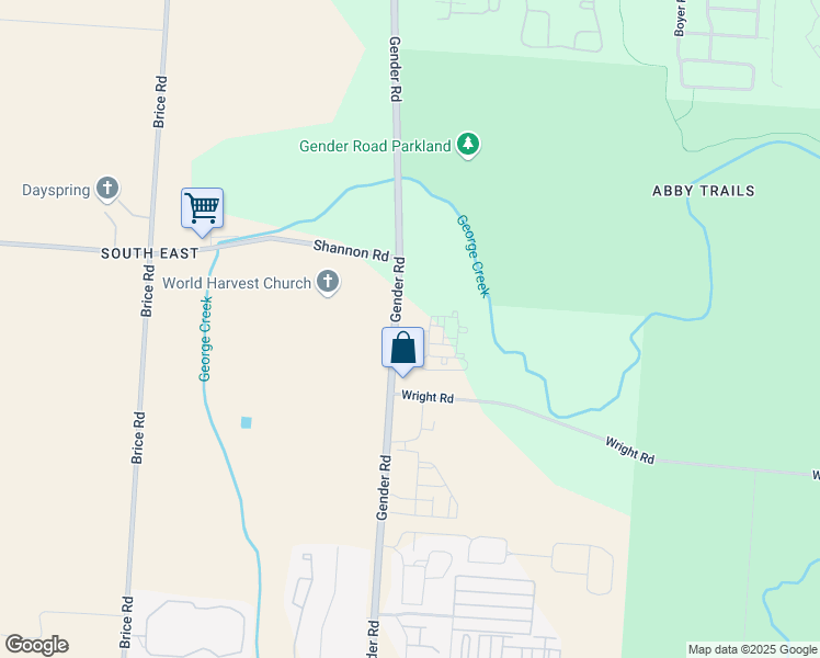 map of restaurants, bars, coffee shops, grocery stores, and more near 4514 Gender Road in Canal Winchester