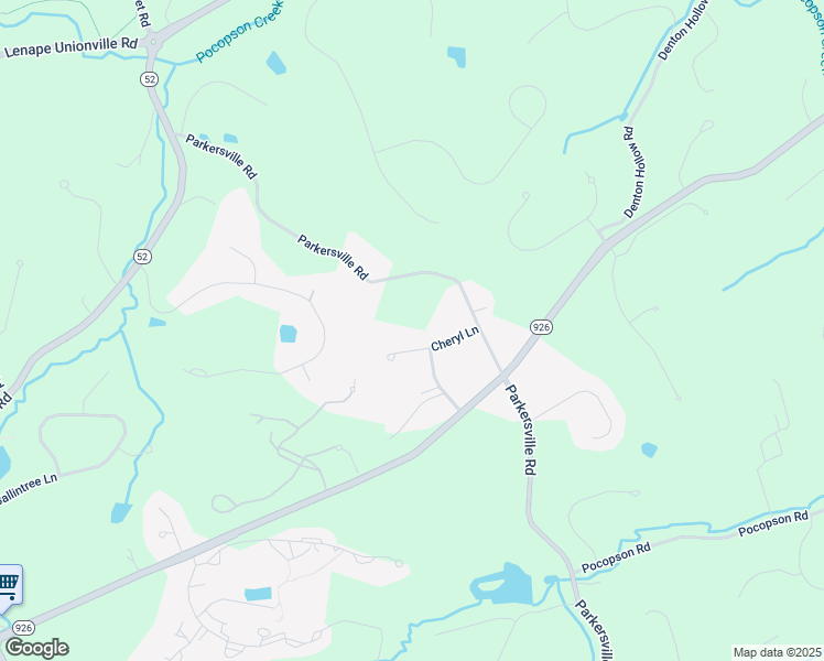 map of restaurants, bars, coffee shops, grocery stores, and more near 1606 Cheryl Lane in Kennett Square