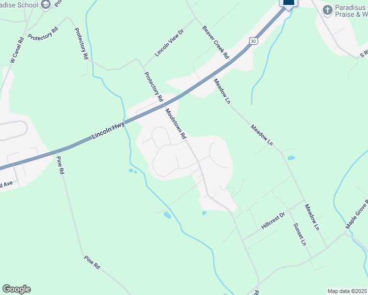 map of restaurants, bars, coffee shops, grocery stores, and more near 42 Moulstown Road in Abbottstown