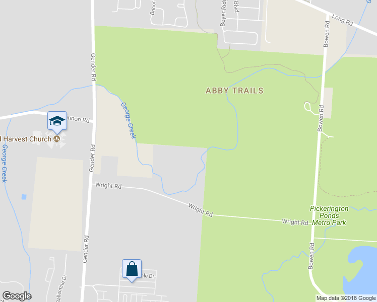 map of restaurants, bars, coffee shops, grocery stores, and more near 6261 Wright Road in Canal Winchester