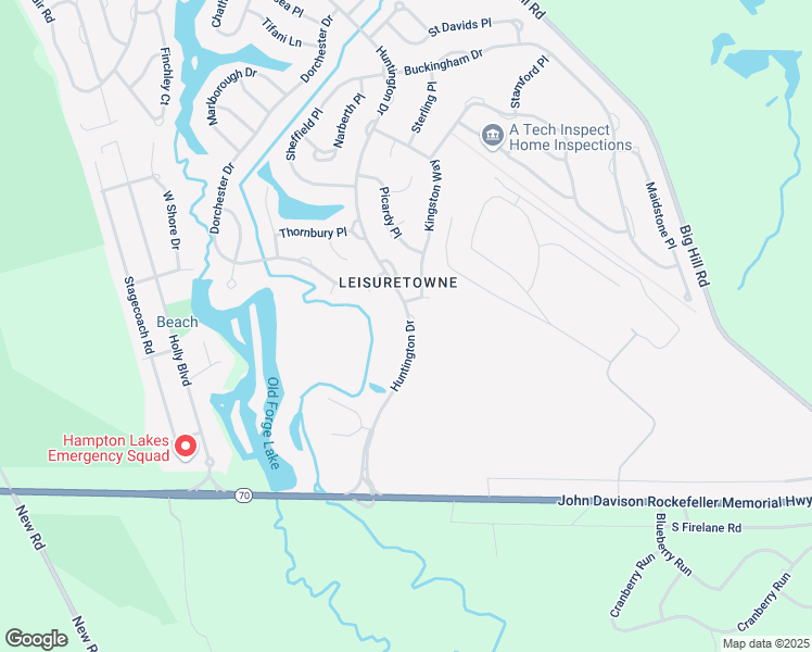 map of restaurants, bars, coffee shops, grocery stores, and more near 45 Huntington Drive in Southampton Township