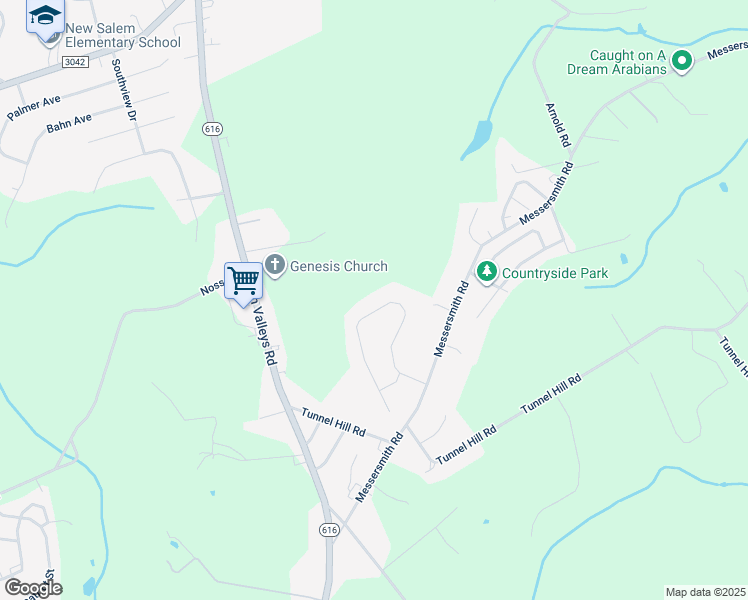 map of restaurants, bars, coffee shops, grocery stores, and more near 1420 Whispering Springs Drive in York