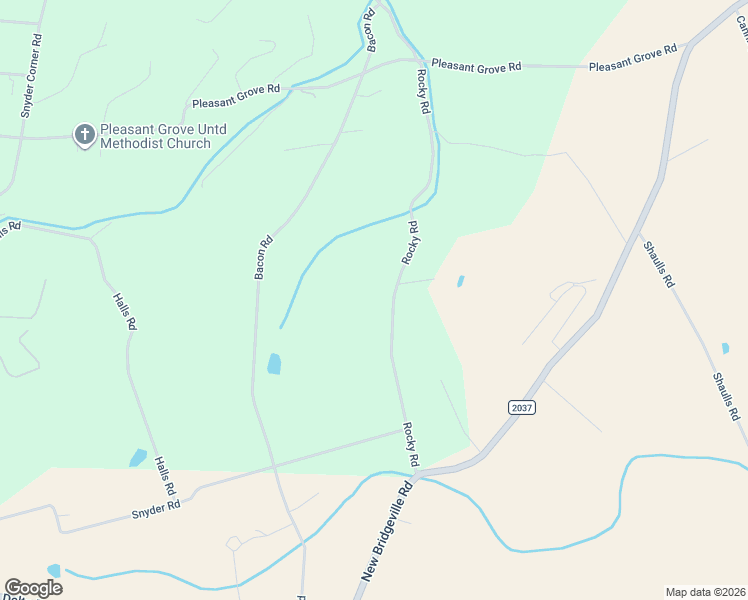 map of restaurants, bars, coffee shops, grocery stores, and more near 558 Rocky Road in Red Lion