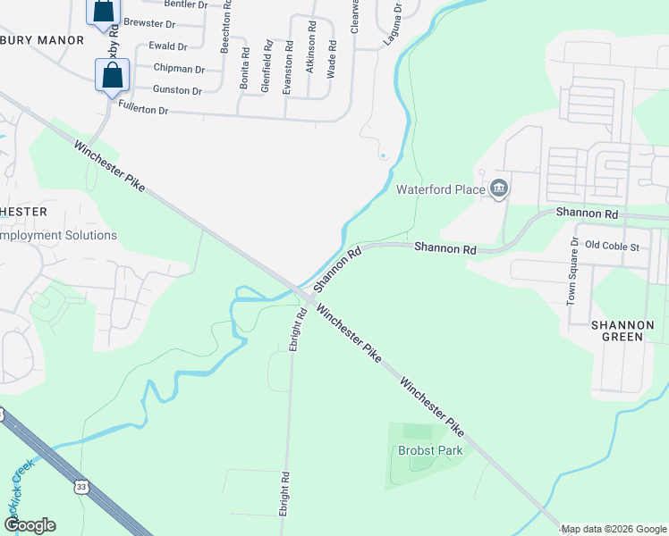map of restaurants, bars, coffee shops, grocery stores, and more near 5148 Shannon Road in Canal Winchester