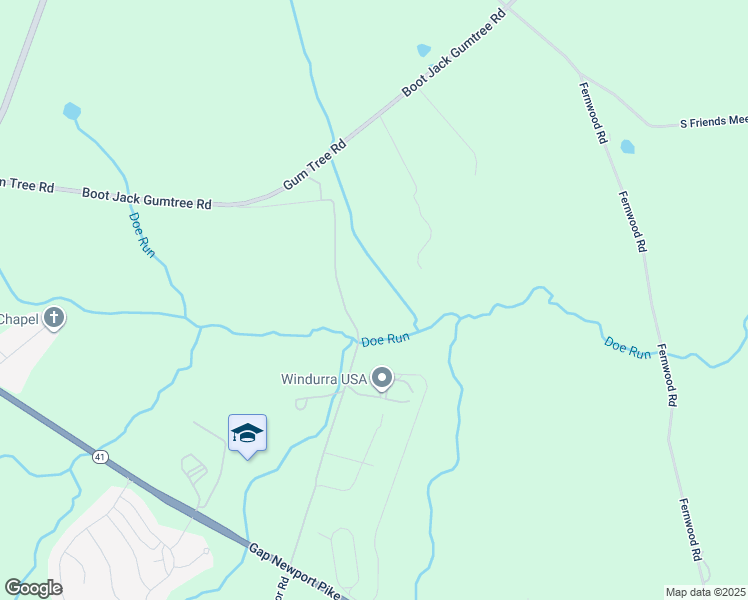 map of restaurants, bars, coffee shops, grocery stores, and more near 50 Gibble Road in Cochranville
