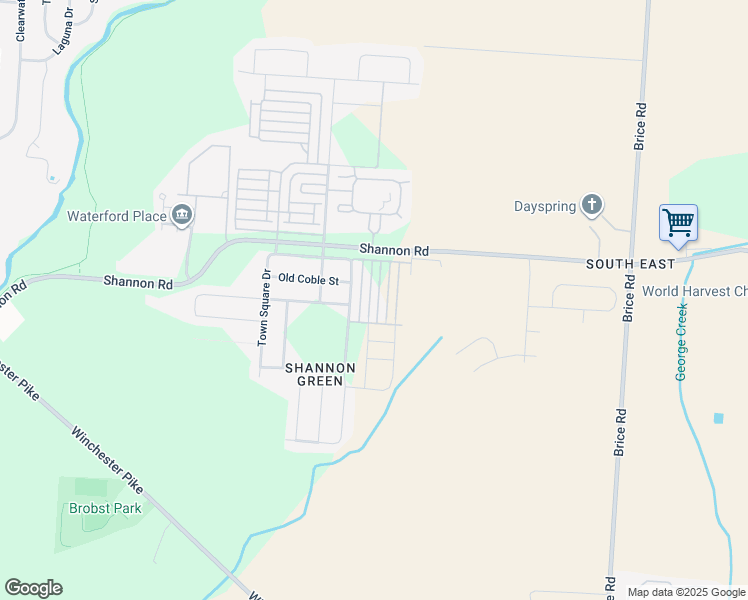 map of restaurants, bars, coffee shops, grocery stores, and more near 4301 Bowman Park Lane in Canal Winchester