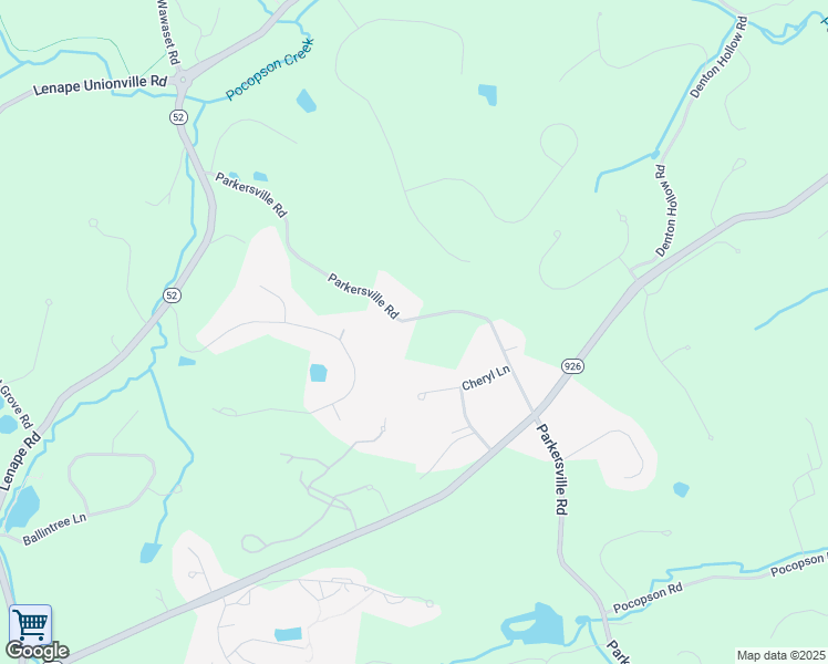 map of restaurants, bars, coffee shops, grocery stores, and more near 1080 Parkersville Road in West Chester