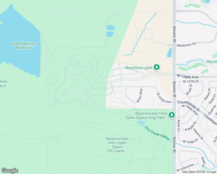 map of restaurants, bars, coffee shops, grocery stores, and more near 12495 West Montane Drive in Broomfield