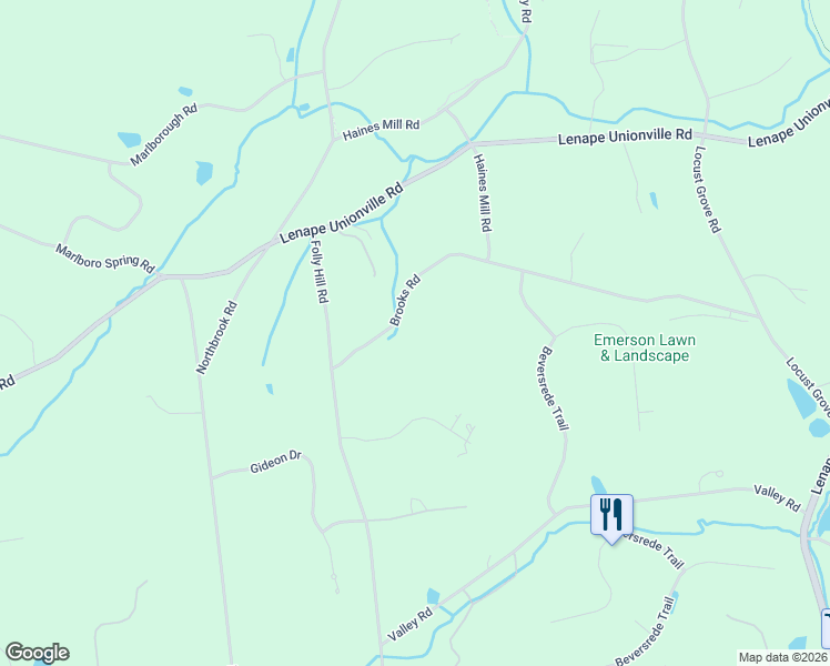 map of restaurants, bars, coffee shops, grocery stores, and more near 1860 Brooks Road in West Chester