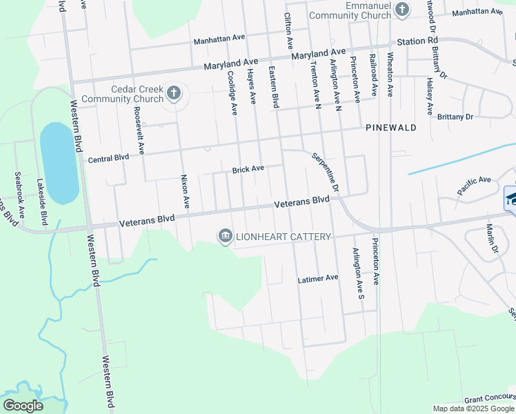 map of restaurants, bars, coffee shops, grocery stores, and more near 400 Roland Avenue in Berkeley Township