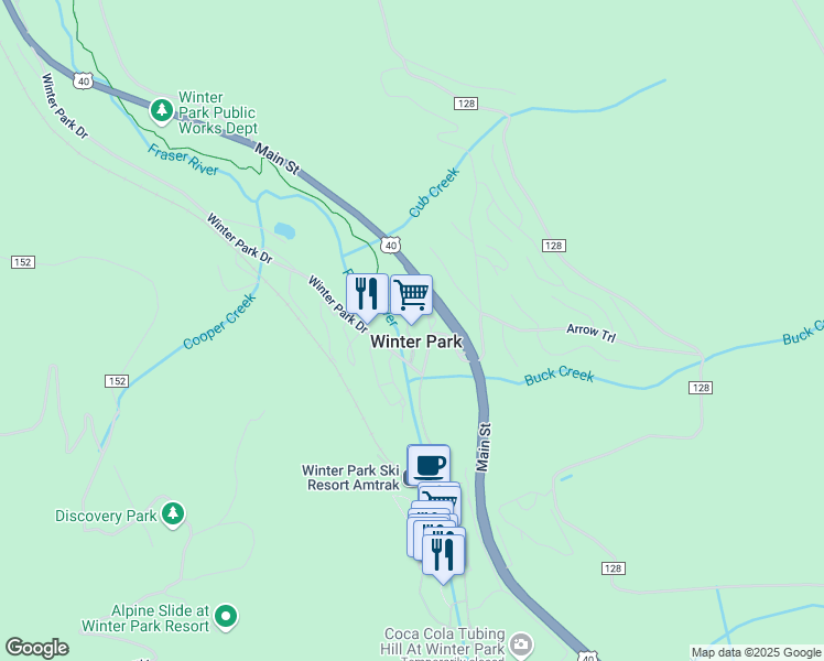 map of restaurants, bars, coffee shops, grocery stores, and more near 20 Trademark Drive in Winter Park