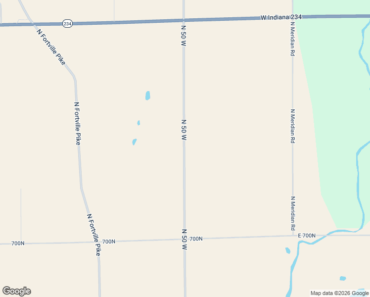 map of restaurants, bars, coffee shops, grocery stores, and more near 7424 North 50 West in Fortville