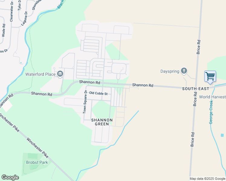 map of restaurants, bars, coffee shops, grocery stores, and more near 4136 Coble Bowman Way in Canal Winchester