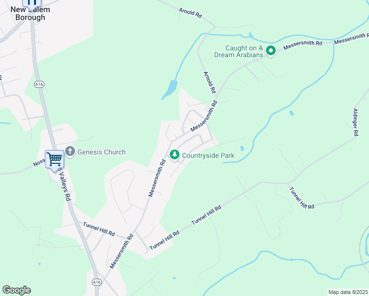 map of restaurants, bars, coffee shops, grocery stores, and more near 152 Timber Crest Drive in York