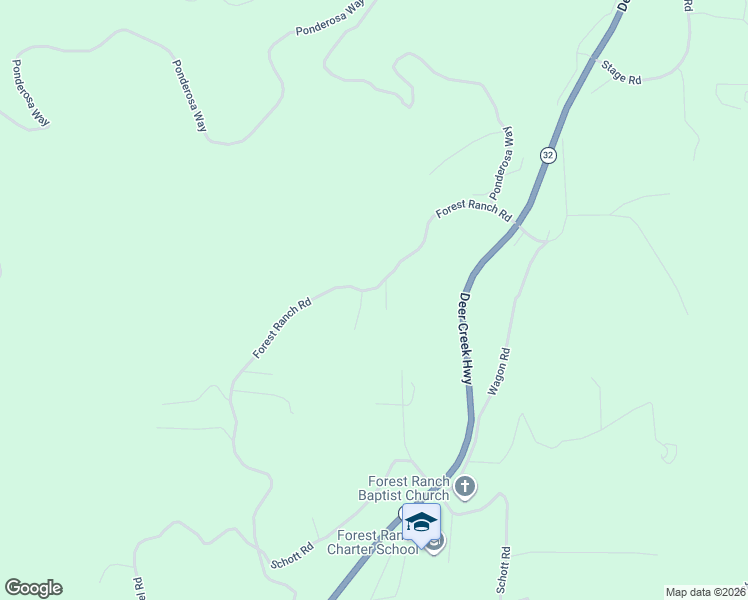 map of restaurants, bars, coffee shops, grocery stores, and more near 4911 Contentment Lane in Forest Ranch