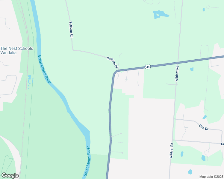 map of restaurants, bars, coffee shops, grocery stores, and more near 2317-2599 West National Road in Tipp City