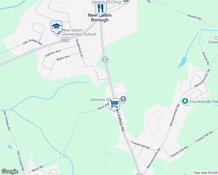 map of restaurants, bars, coffee shops, grocery stores, and more near 1370 Seven Valleys Road in York