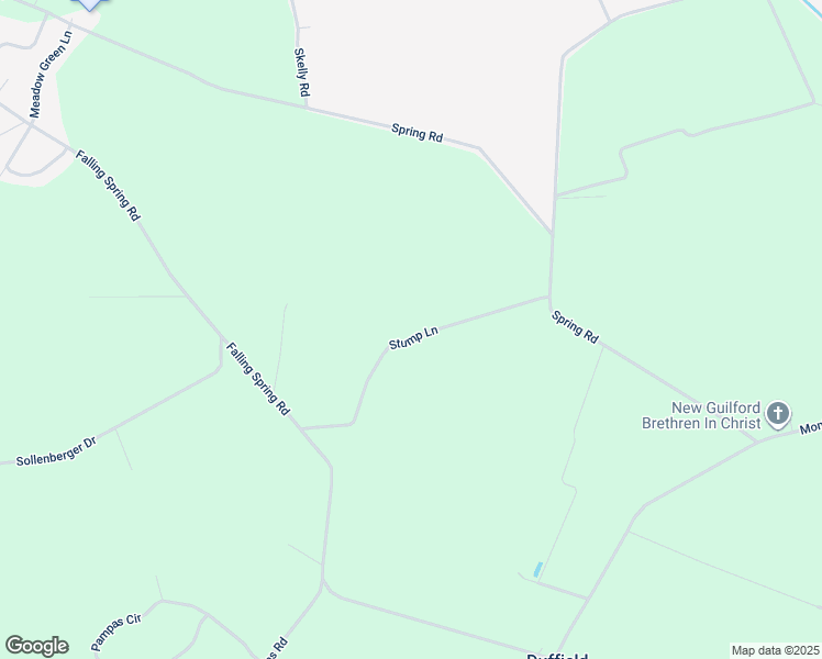 map of restaurants, bars, coffee shops, grocery stores, and more near 3725 Stump Lane in Chambersburg