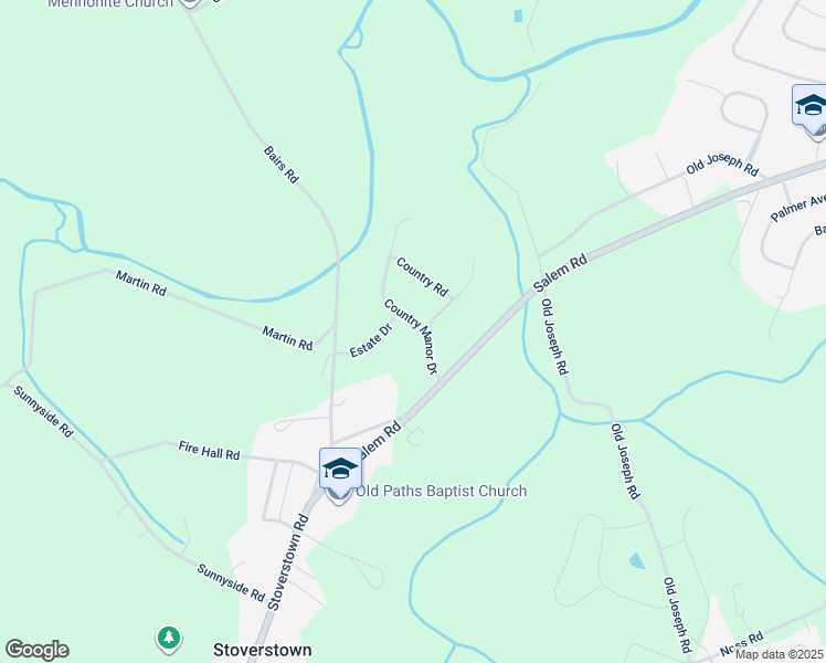 map of restaurants, bars, coffee shops, grocery stores, and more near 1776 Country Manor Drive in York