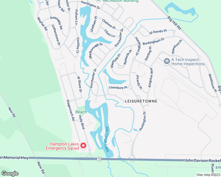 map of restaurants, bars, coffee shops, grocery stores, and more near 22 Thornbury Place in Southampton Township