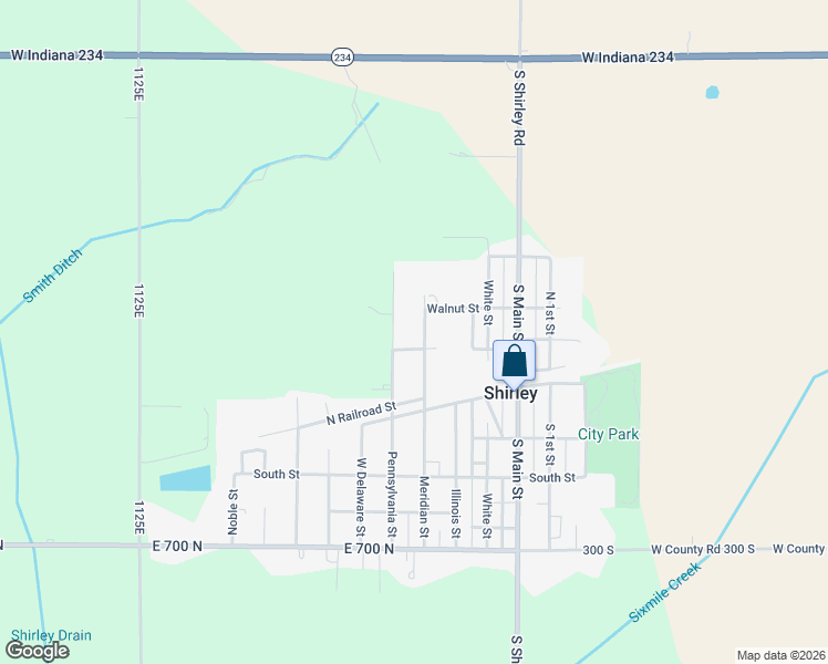 map of restaurants, bars, coffee shops, grocery stores, and more near 507 Meridian Street in Shirley
