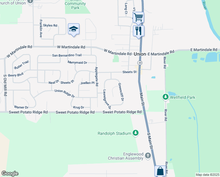map of restaurants, bars, coffee shops, grocery stores, and more near 12 Hitching Post Rd in Englewood