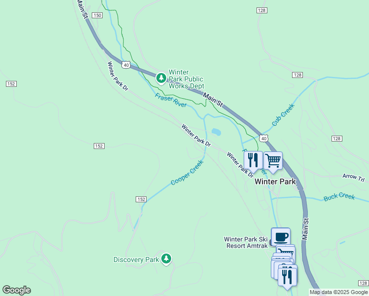 map of restaurants, bars, coffee shops, grocery stores, and more near 195 Timberhouse Road in Winter Park