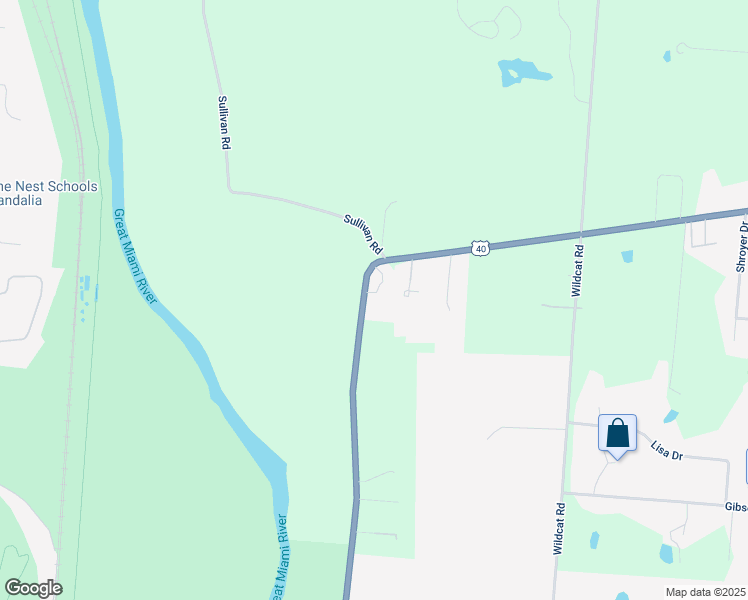 map of restaurants, bars, coffee shops, grocery stores, and more near 2636 U.S. 40 in Tipp City