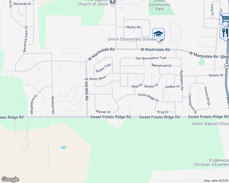 map of restaurants, bars, coffee shops, grocery stores, and more near in Englewood