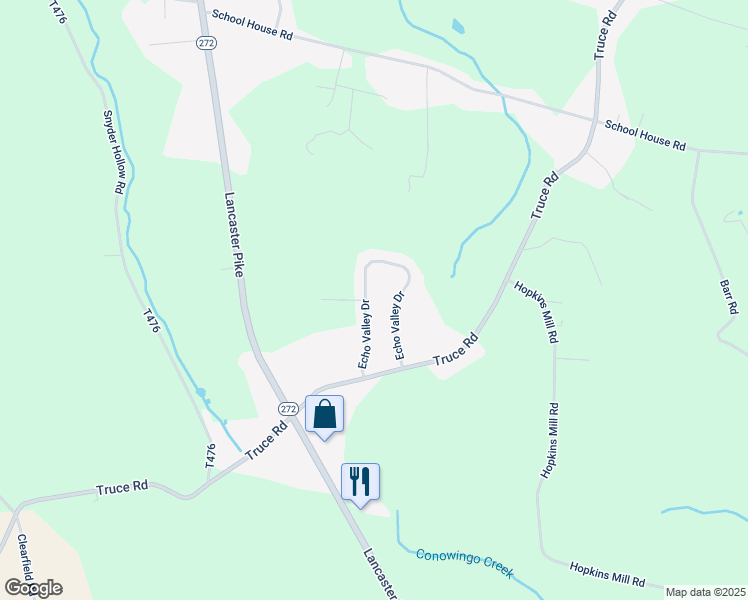 map of restaurants, bars, coffee shops, grocery stores, and more near 31 Echo Valley Drive in New Providence