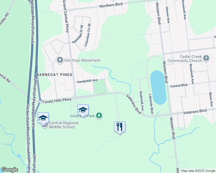 map of restaurants, bars, coffee shops, grocery stores, and more near 351 East End Avenue in Berkeley Township