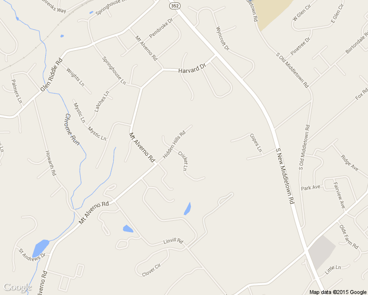 map of restaurants, bars, coffee shops, grocery stores, and more near 450 Cricket Lane in Media