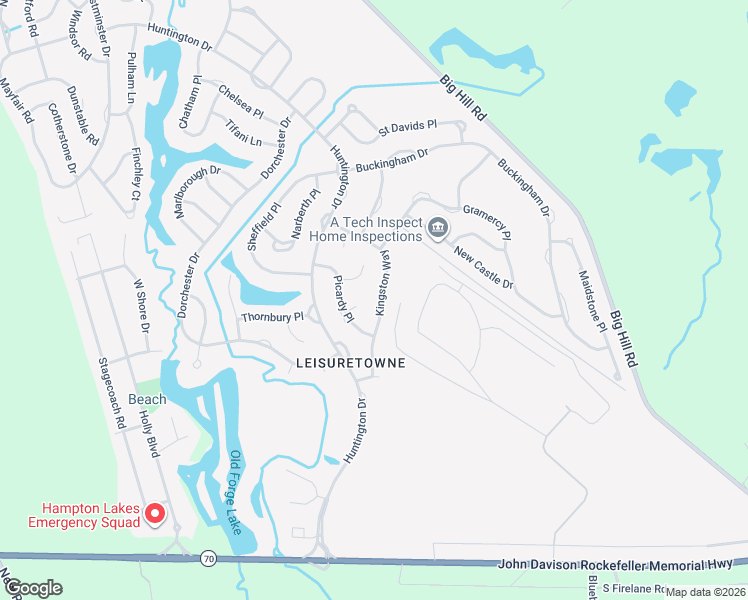 map of restaurants, bars, coffee shops, grocery stores, and more near 43 Kingston Way in Southampton Township