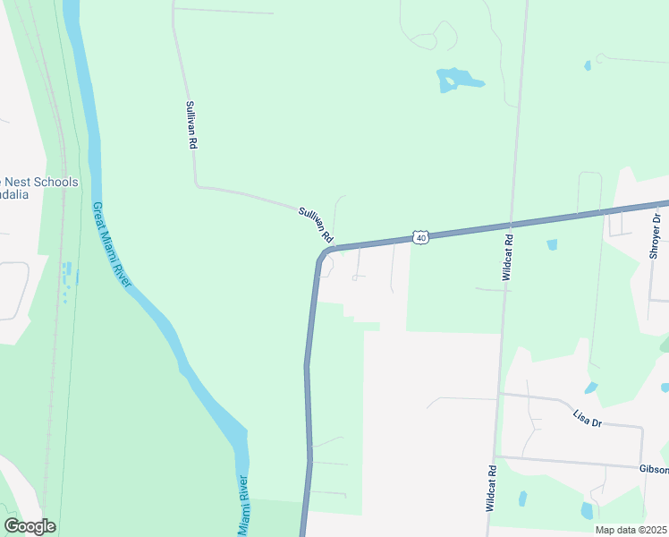 map of restaurants, bars, coffee shops, grocery stores, and more near 2636 U.S. 40 in Tipp City
